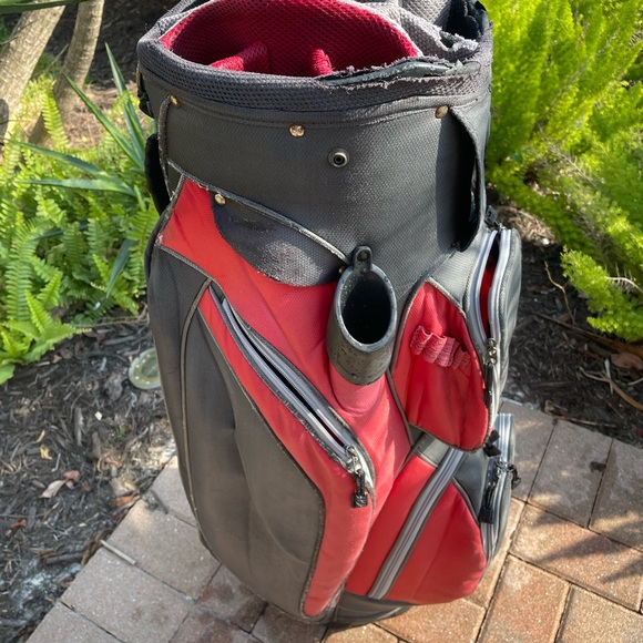 Golf Cart Bag RJ with 14 club dividers , shoulder strap and rain cover . - Picture 5 of 15